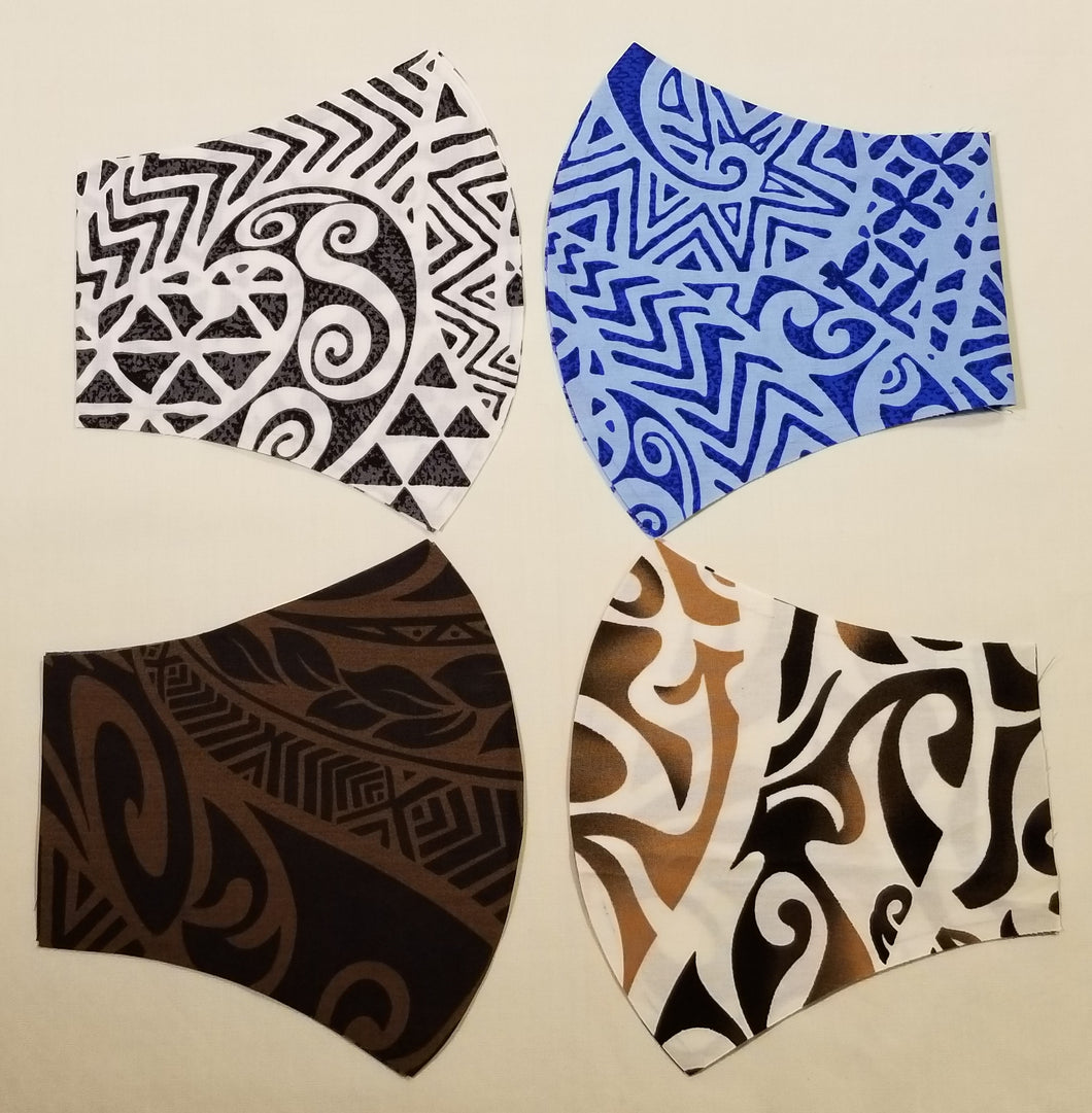 Face Mask Tribal Guam CNMI Hawaii Samoa Collection I